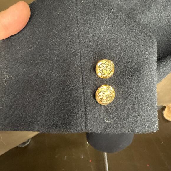 Dumas Cashmere Blend Black Blazer Women’s 14 NWT Made in USA Wool Jacket 80s - Picture 12 of 14